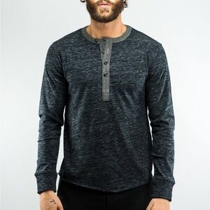 Grayers Charcoal Long Sleeve Henley